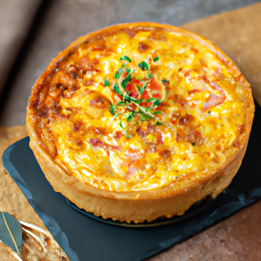 Quiche Lorraine s broskví