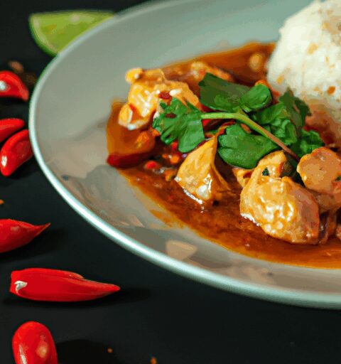 Korejské kuře s chilli pastou