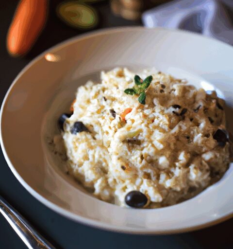 Risotto s houbami a parmezánem