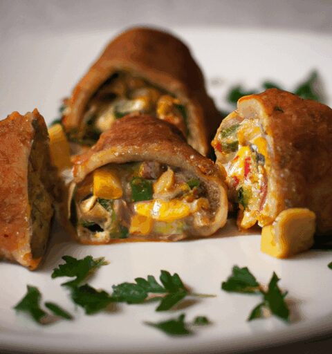 Krůtí roláda s hříbky Duxelles