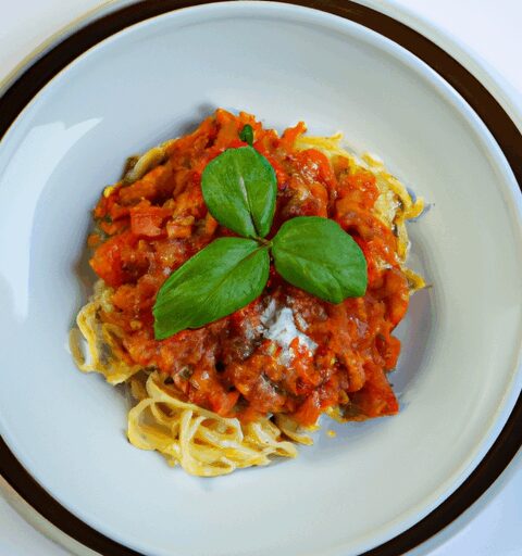 Těstoviny s pestem alla genovese