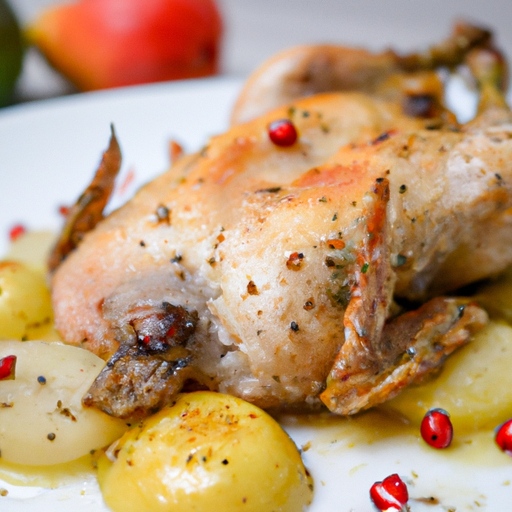 Kachna pečená s jablky