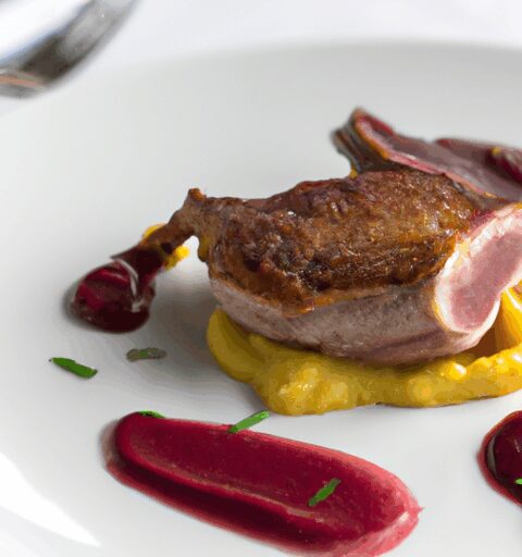 Pečená kachna s hruškovým kompotem