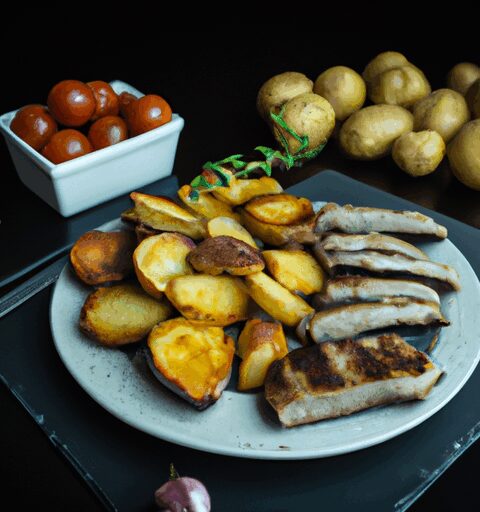 Opečený losos s česnekovým máslem