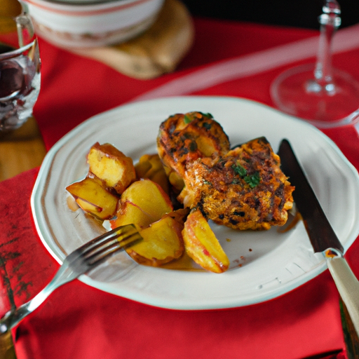 Kuře po burgundsku s knedlíky