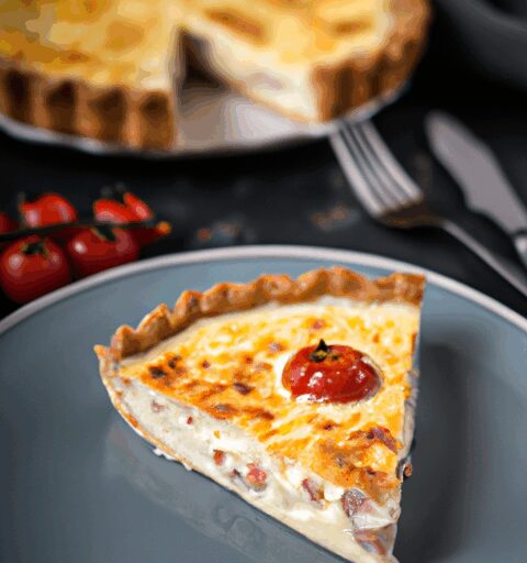 Quiche Lorraine s kozím sýrem