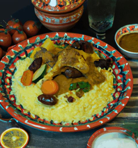 Marocký cuscus s kuřecím masem