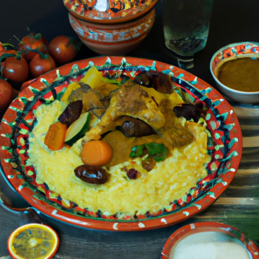 Marocký cuscus s kuřecím masem