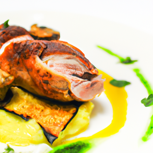 Pečená kachna s jablečným puréem