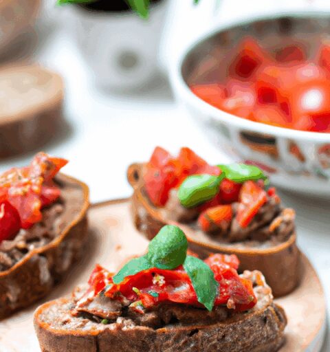 Křupavé bruschetty s rajčaty