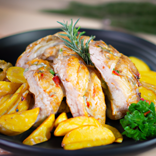 Pečená kuřecí prsa s křupavou kůrkou