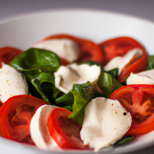 Italský salát s mozzarellou