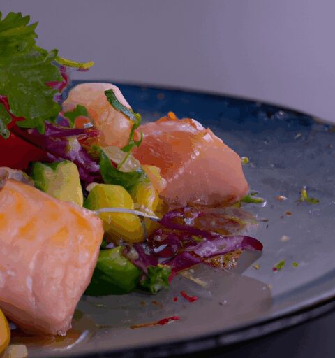 Peruánská rybí polévka ceviche