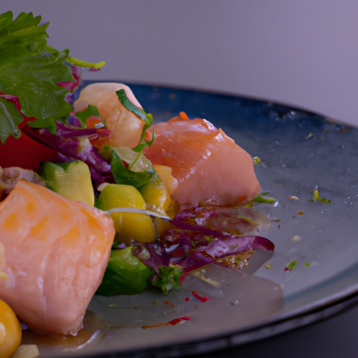 Peruánská rybí polévka ceviche