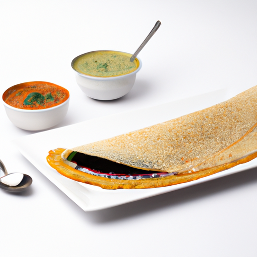 Masala dosa s chutney omáčkou