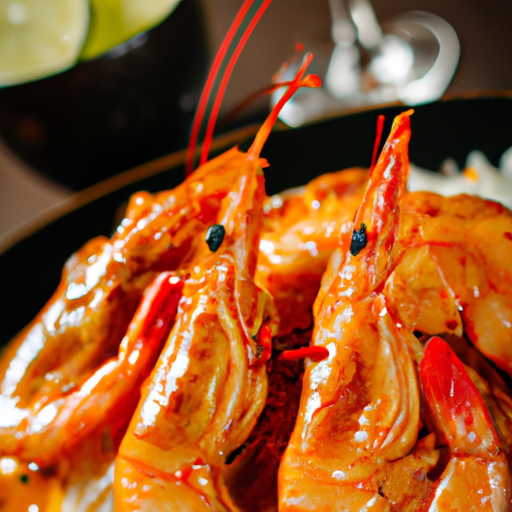 Thajské krevety s červenou kari