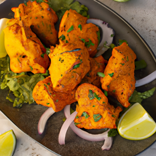 Kořeněný tandoori kuřecí tikka masala