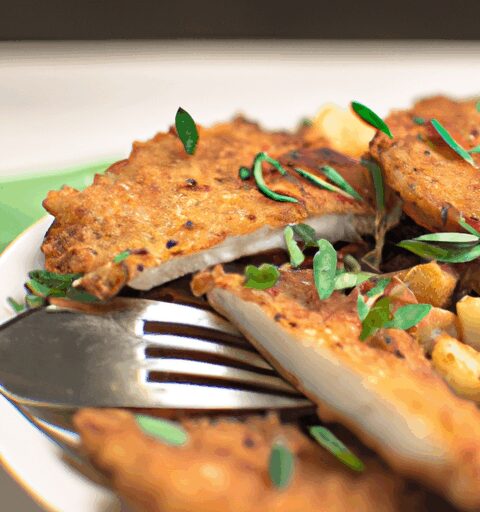 Kuřecí řízek na smetaně