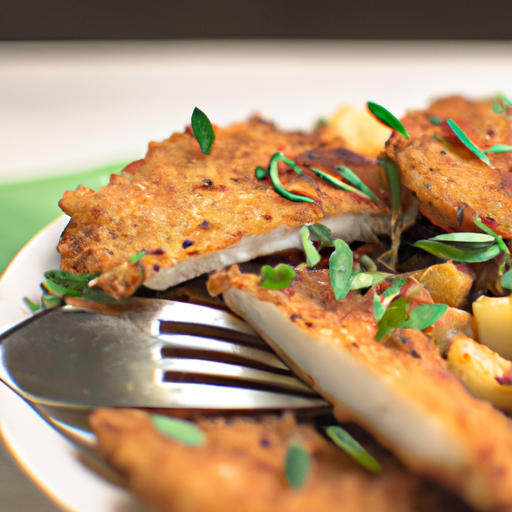 Kuřecí řízek na smetaně