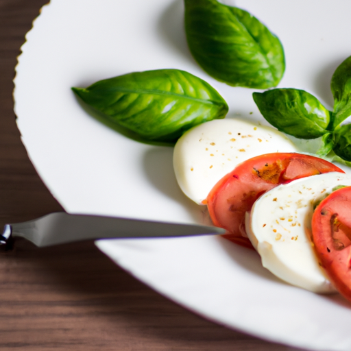 Italský salát Caprese s mozzarellou