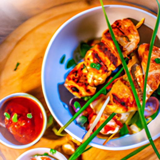 Satay s arašídovou omáčkou