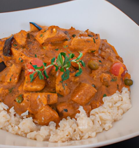 Královský tikka masala s rýží