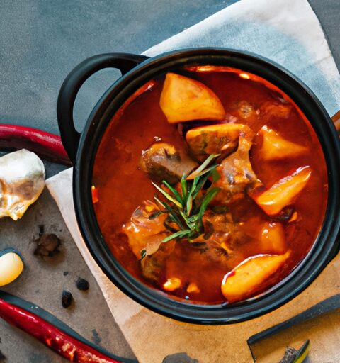 Argentinský hovězí gulasch s cibulí