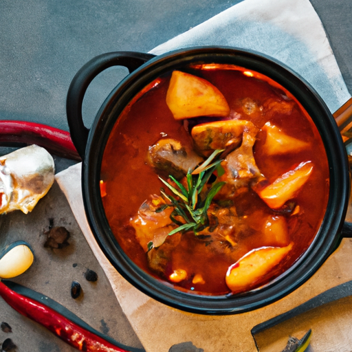 Argentinský hovězí gulasch s cibulí